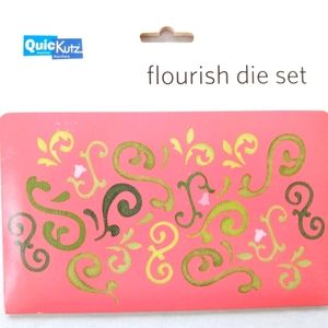 Retired QUICKUTZ FLOURISH FLOWERS DIE SET